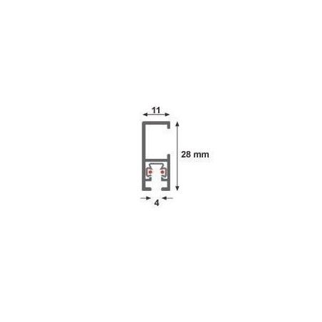 Guía para colgar cuadros MULTIRAIL PLATA 300 cm