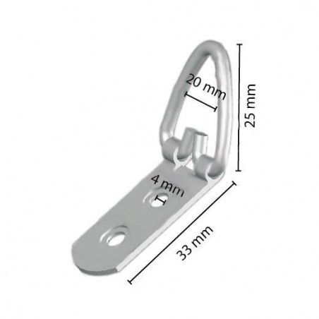 Colgador reforzado 2 taladros. 10 ud