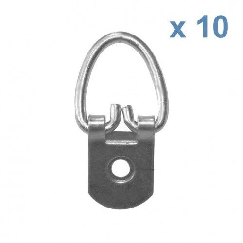 Colgador reforzado 1 taladro. 10 ud