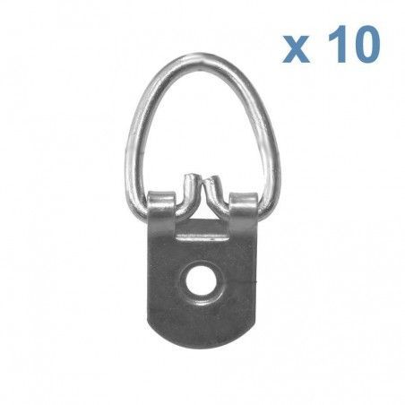 Colgador reforzado 1 taladro. 10 ud