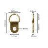 Colgador anilla dorado. 50 ud