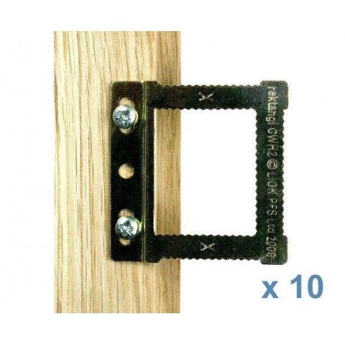 Colgador regulable para marcos de madera. 10 ud