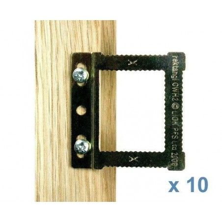 Colgador regulable para marcos de madera. 10 ud