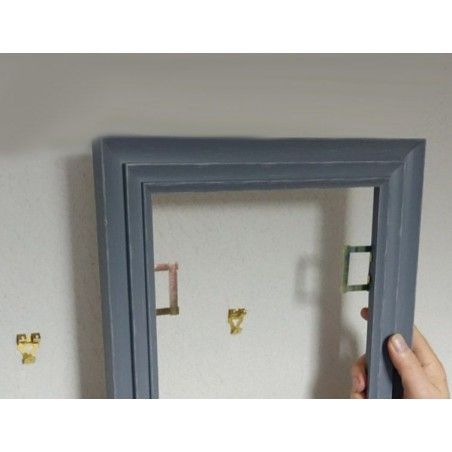 Colgador regulable para marcos de madera. 10 ud