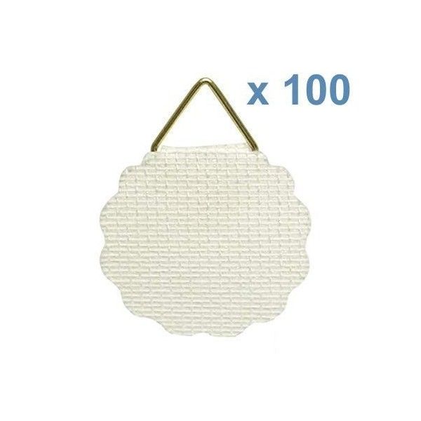 Colgador de tela engomado Ø 30 mm. 100 ud.