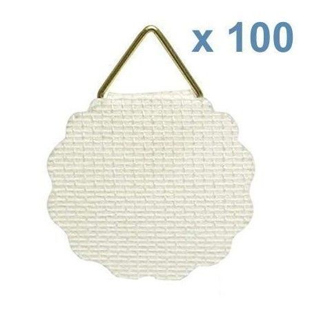 Colgador de tela engomado Ø 30 mm. 100 ud.
