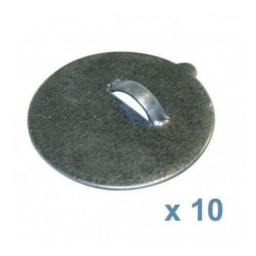 Colgador adhesivo metálico Ø 52 mm. 10 ud