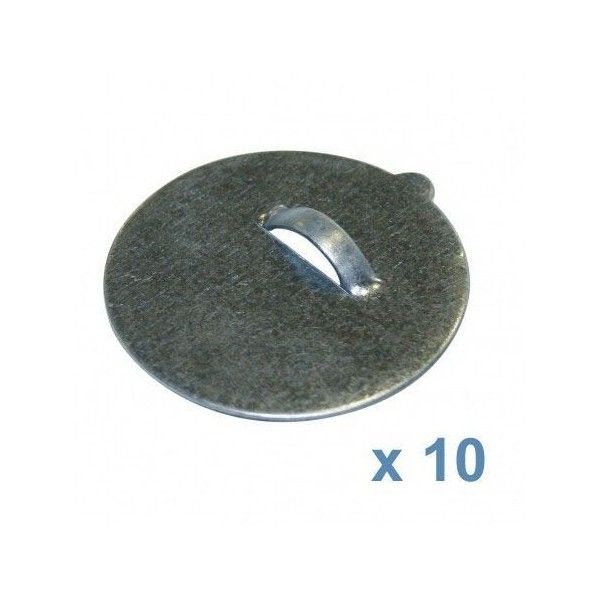Colgador adhesivo metálico Ø 52 mm. 10 ud