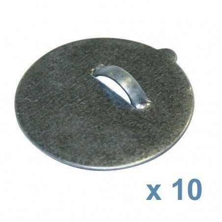 Colgador adhesivo metálico Ø 52 mm. 10 ud