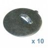Colgador adhesivo metálico Ø 52 mm. 10 ud