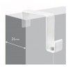 COLGADOR DE PARED BLANCO 31 mm