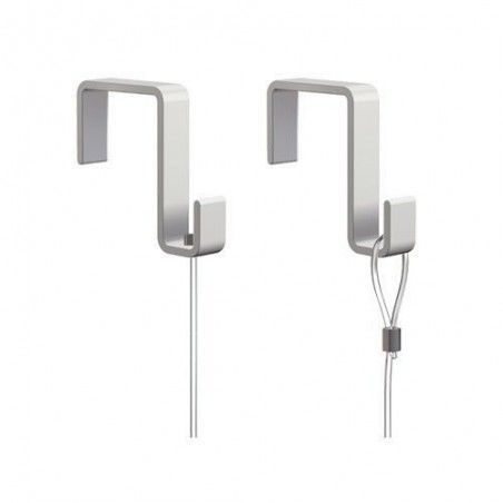 COLGADOR DE PARED BLANCO 31 mm