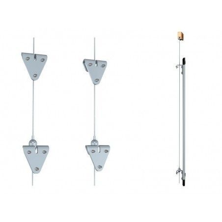 Guias para colgar paneles de la pared