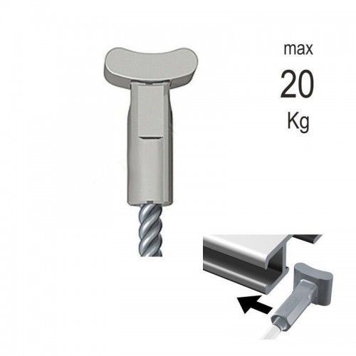 Cable de acero para colgar cuadros con sistema solid slider