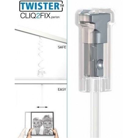 Colgar cuadros con Cable Nylon 2 mm con TWISTER cliq2fix