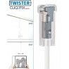 Colgar cuadros con Cable Nylon 2 mm con TWISTER cliq2fix