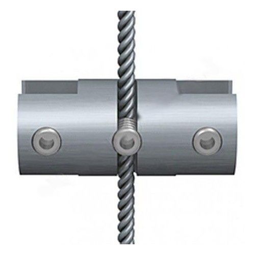 Abrazadera de sujeción doble para cables