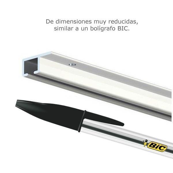 Colgar cuadros del techo con TopRail 200 cm. Blanco.
