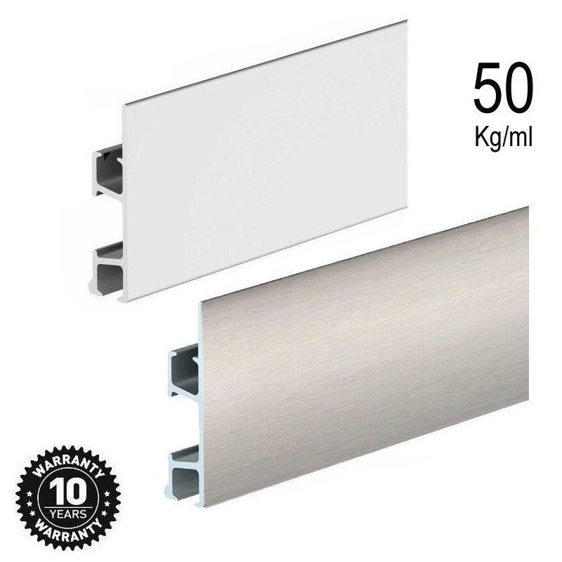 Sistema para colgar cuadros ClickRail Pro 200 cm. BLANCO.