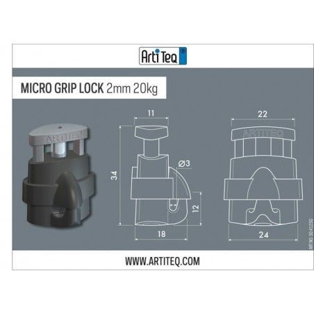 Gancho de artiteq microgrip max