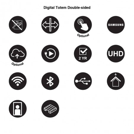 Tótem digital SLIM de doble cara