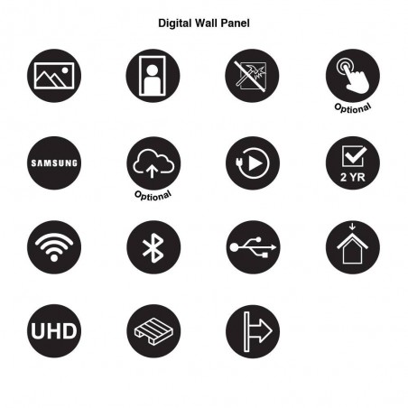 Panel digital SLIM de pared