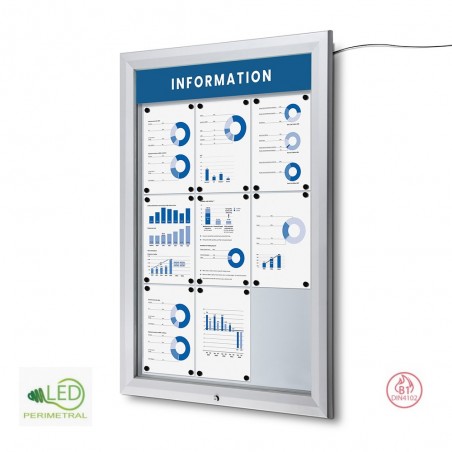 Vitrina Exterior Magnética Premium LED