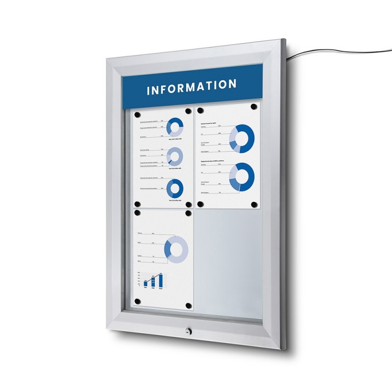 Vitrina Exterior Magnética Premium LED