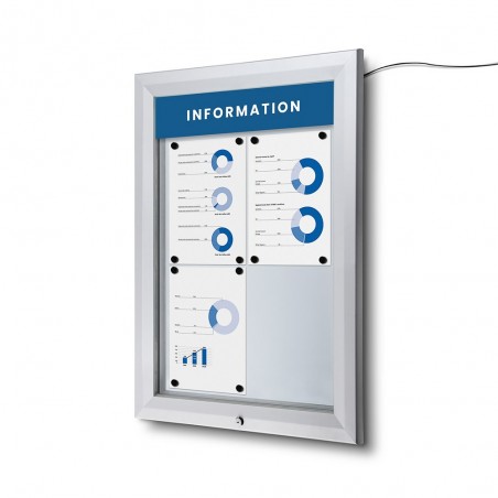 Vitrina Exterior Magnética Premium LED