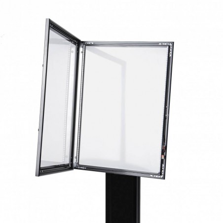 Porta Menú Negro con Soporte 4xA4