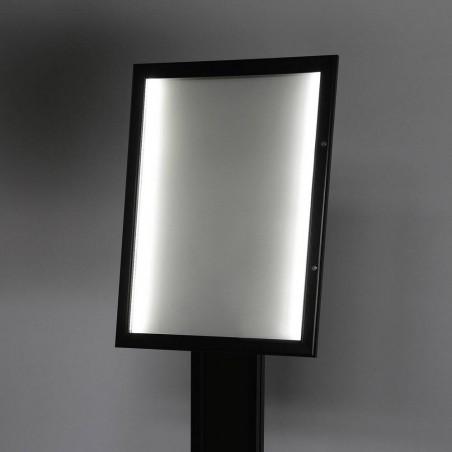 Porta Menú Negro con Soporte 4xA4