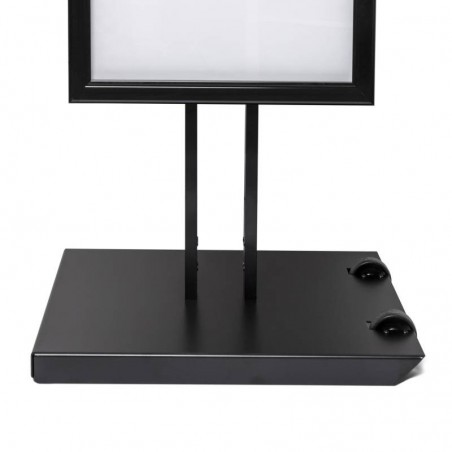 Soporte para Menú exterior negro 8 x A4