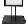 Soporte para Menú exterior negro 8 x A4