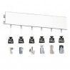 Sistema para colgar cuadros ClickRail Pro 200 cm. BLANCO.