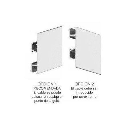 Sistema para colgar cuadros ClickRail Pro 200 cm. BLANCO.