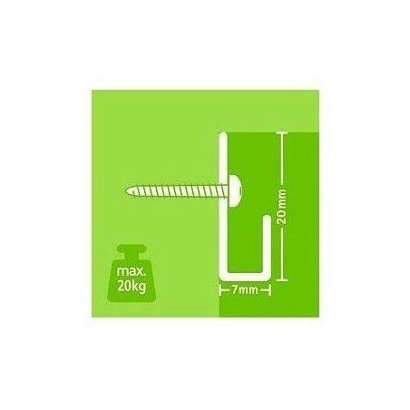 Sistema para colgar cuadros Classic Rail BLANCO 200 cm