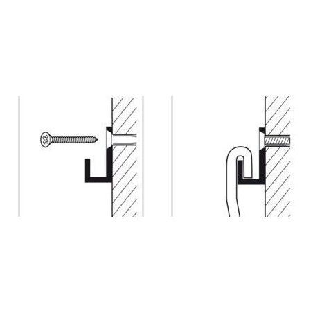 Sistema para colgar cuadros Classic Rail BLANCO 200 cm