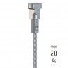 colgarcuadros con Cable acero con TWISTER. 250 cm.