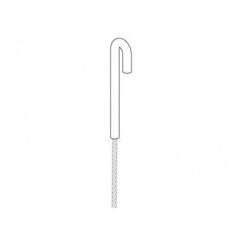 Gancho RECTO con cable de acero