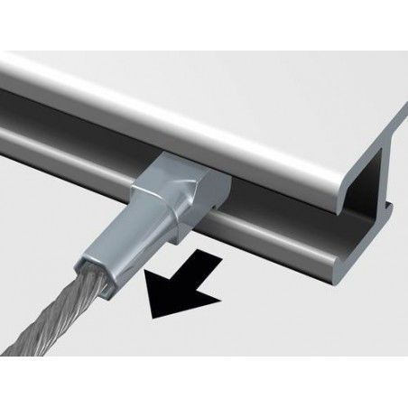 Colgar cuadros con Cable Nylon 2 mm con TWISTER 250