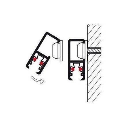 Sistema para colgar cuadros MiniRail Blanco 200 cm.
