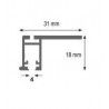 TOPRAIL FLAT BLANCO 200 CM 45 KG