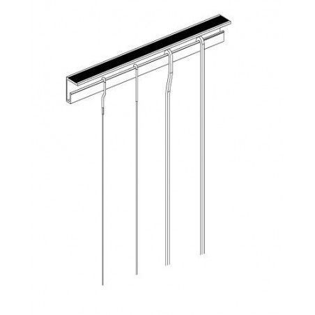 Guía para colgar cuadros del techo TopMax PRO BLANCO 200 cm