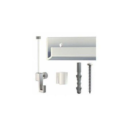 kit ClassicRail blanco para colgar cuadros sin taladrar