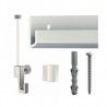 kit ClassicRail blanco para colgar cuadros sin taladrar