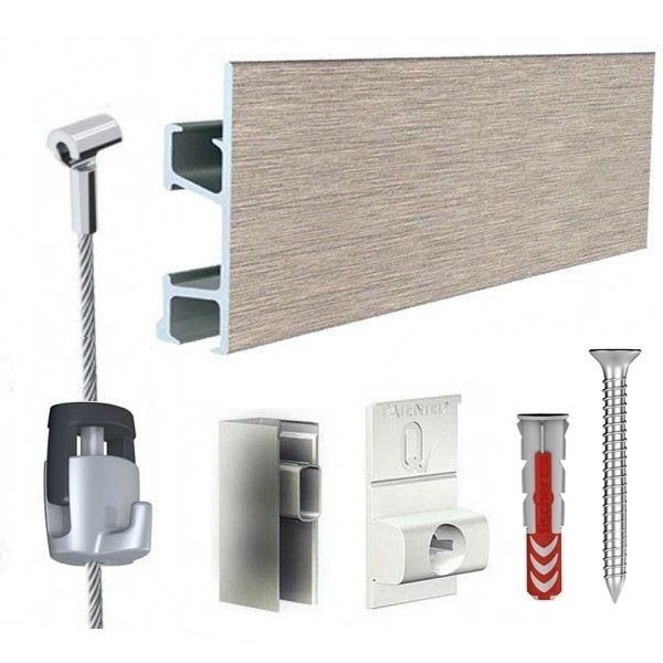 kit artiteq pro plata acero ratchet para colgar cuadros