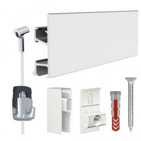 kit artiteq pro blanco nylon ratchet para colgar cuadros