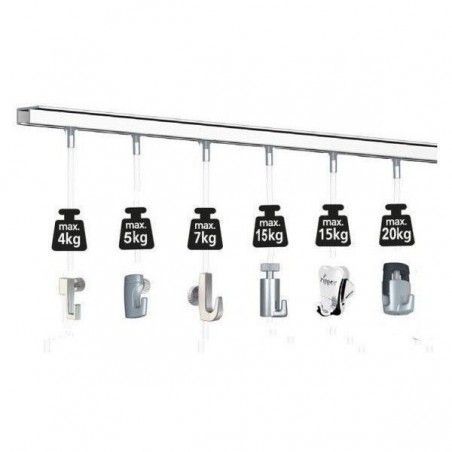 Guias y rieles para colgar cuadros en kits