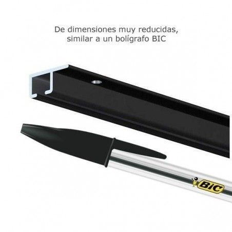 Guias y rieles para colgar cuadros en kits negro