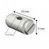 Sujetacables nylon-acero